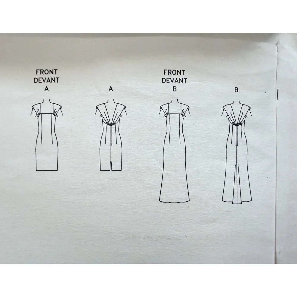 Vogue Designer Oscar de la Renta Sew Pattern Evening Cocktail Formal (8-12) UCFF